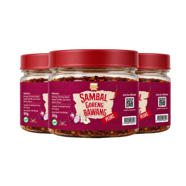 Bawang Goreng Pedas (3 Bottle)